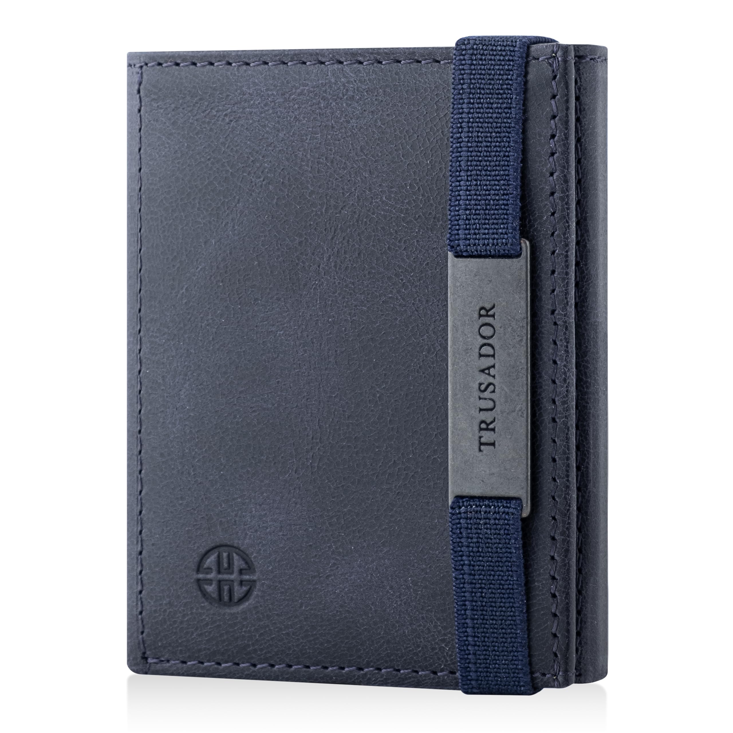 TRUSADOR Marseille Rfid Leather Wallet for Women and Men Includes ID Window, Detachable Mirror, Holds Bills, Cards, Includes Coin Pocket, Holds Cash (