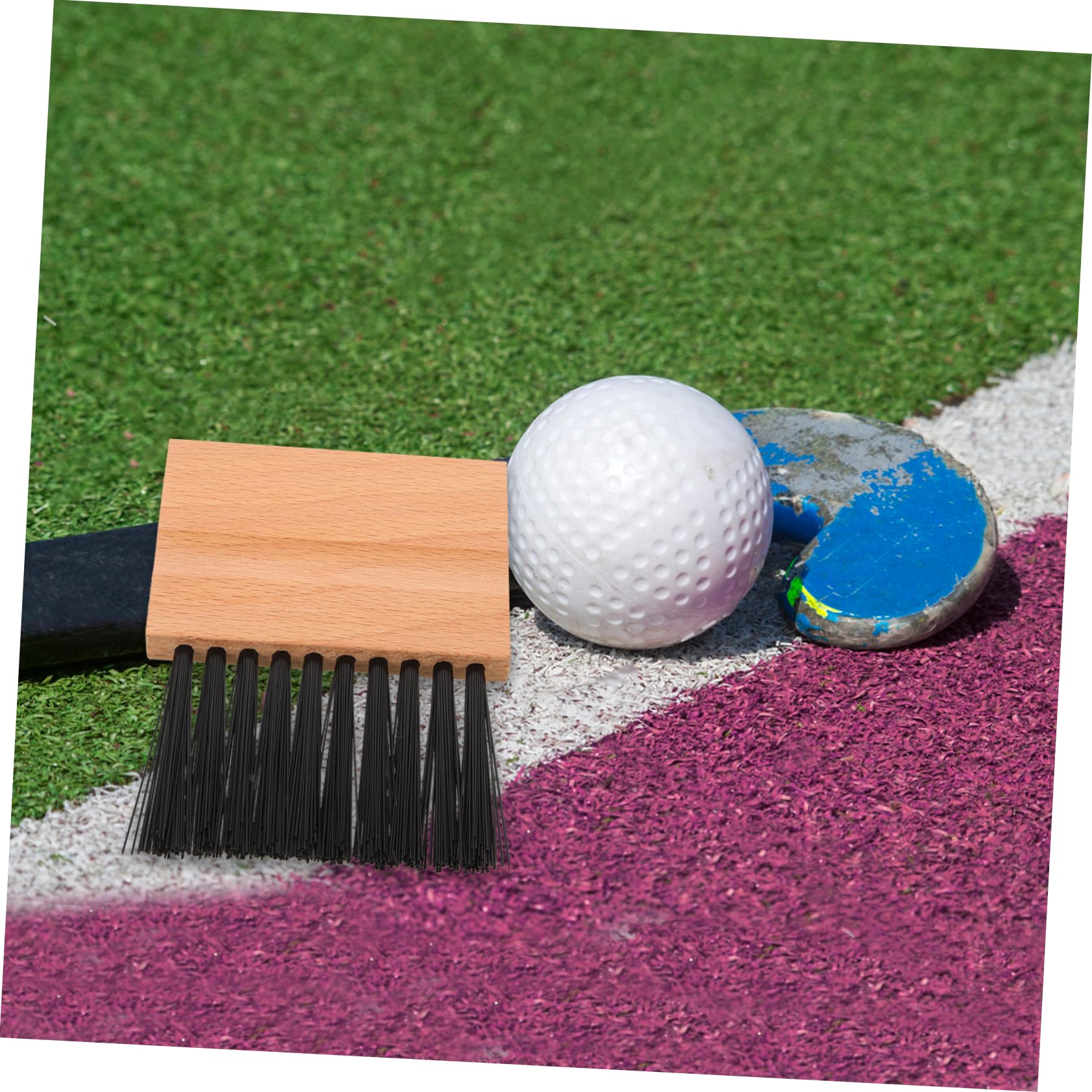 BESPORTBLE 5pcs Professional Umpire Brush for Home Plate Wood Handle Baseball Softball Cleaning Tool