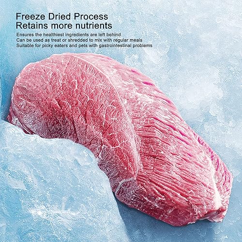 Miniatura 6 de Alimentos liofilizados para perros, carne de pechuga de pollo liofilizada, bocadillos de carne liofilizada con alto contenido de proteínas,