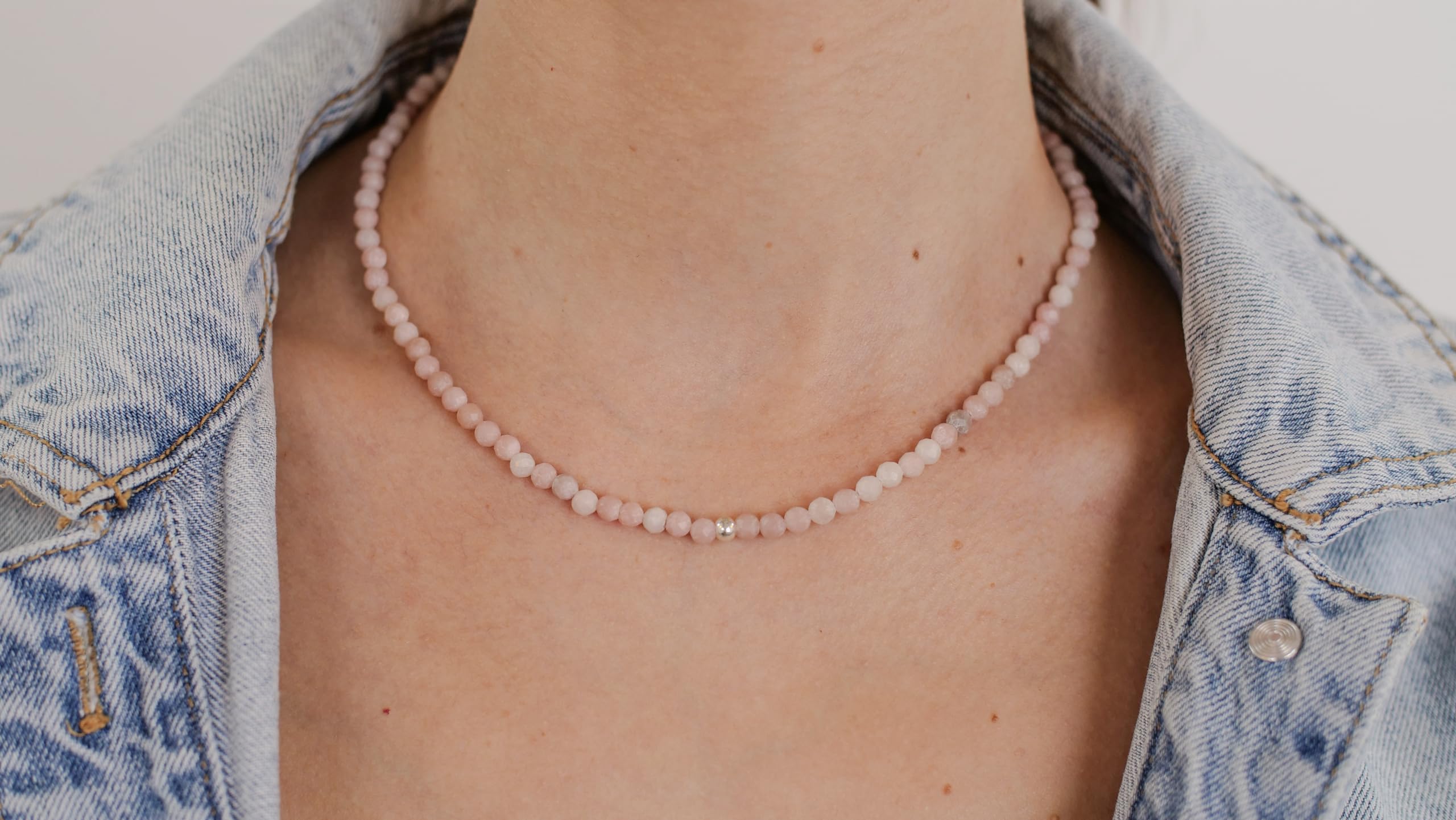 BERGERLIN Collana in vera pietra naturale con perla in argento 925 o perla placcata oro - collana di perle in filigrana da donna con chiusura e certificazione di autenticità