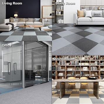 uyoyous 20 Pack Commercial Carpet Tiles, 20 x 20 Inch