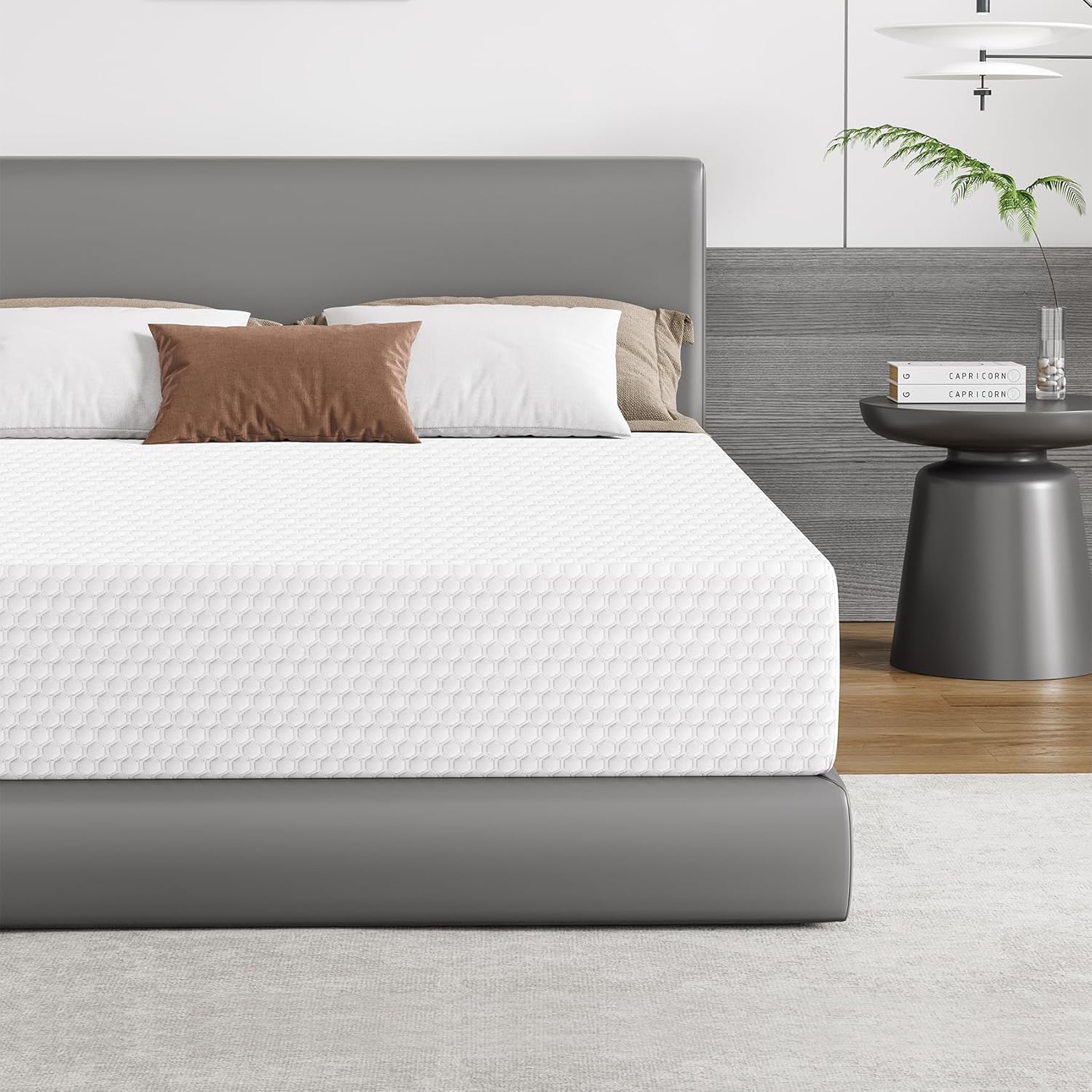 EYN 8 Inch Twin Size Mattress | Medium Firm | Gel Memory Foam Mattress | Bed Mattresses in a Box | 75''L x 38''W