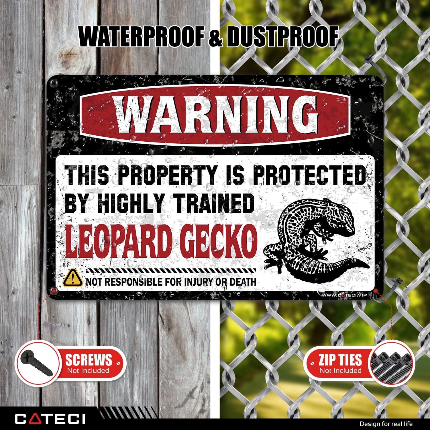 Funny Warning This Property Is Protected By A Highly Trained Dog Not Responsible For Injury Or Death Sign