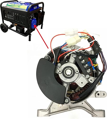 Miniatura 5 de POWER PRODUCTS Regulador de voltaje automático AVR para 5KW 5.5KW 6.5KW 5000 5500 6500 Halfmoon Generador diesel de gas monofásico Regulador de