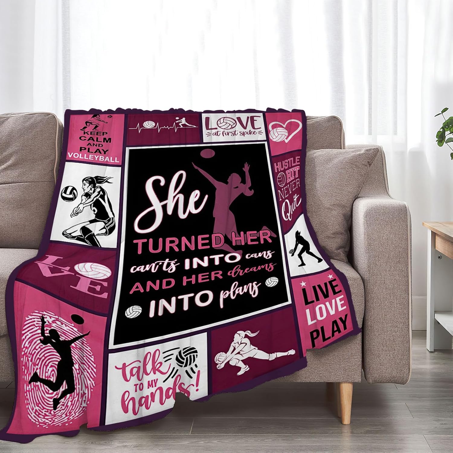 Volleyball Blanket Volleyball Decor Throw Blanket Super