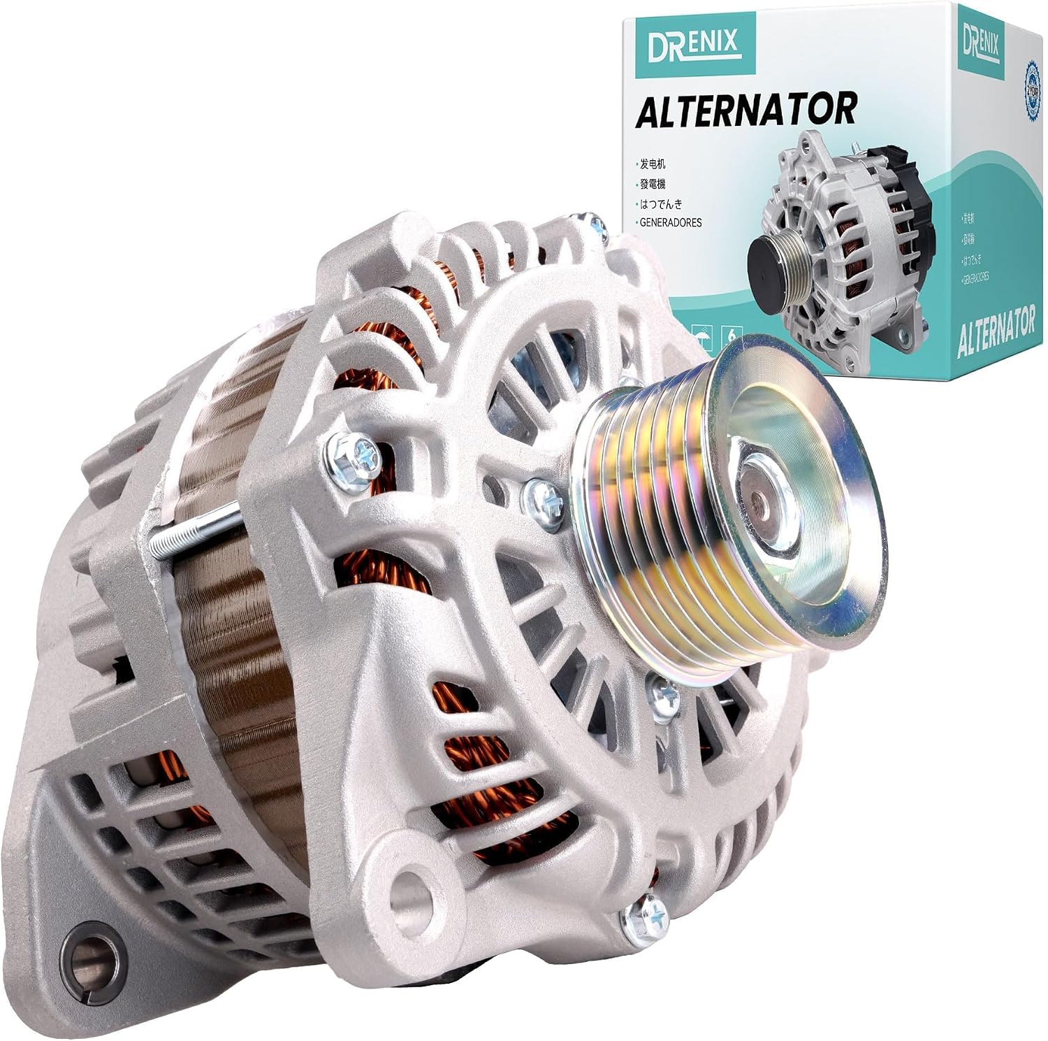 High Output Alternator for-INFINITI JX35 2013 QX60 2014-2016 for-Nissan Murano 2015-2017 Pathfinder 2014 2.5L Pathfinder 2013-2017 3.5L 150A 12V 7-Groove Pulley 23100-3JA1A