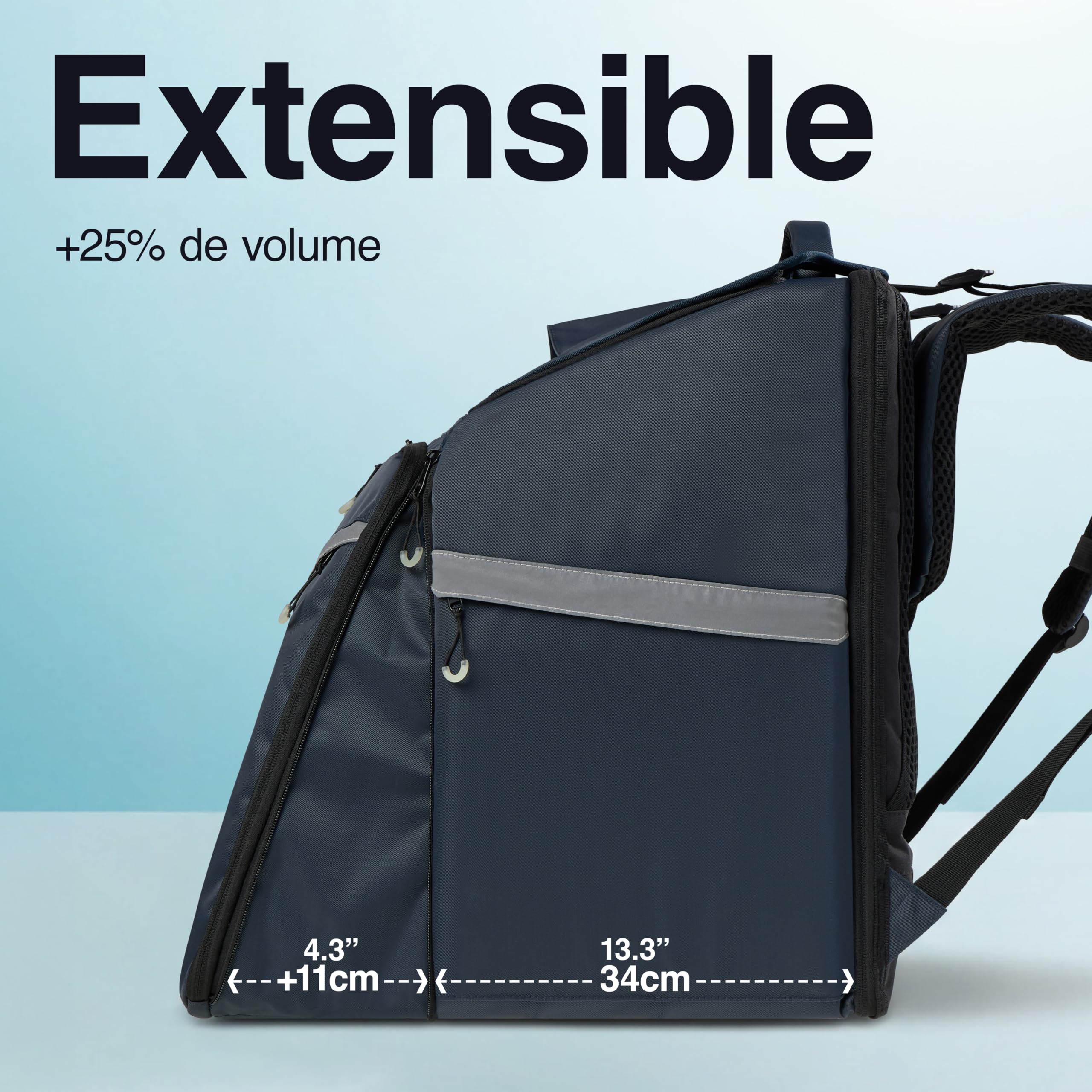 OO Bag, Sac à Dos Isotherme 75L pour Coursiers Pro, 3 Accès (Haut, Avant, arrière), Imperméable, Bandes Réfléchissantes, Extensible +25%, Harnais 160-200 cm