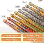 Drumsticks for Drums, Wooden Drumsticks, Consistent Weight and Pitch, Durable and Drum Stick for Jazz Drum Electronic Drums set, Drum Prastic Pad, Drumsticks for Professionals (Red, 7A)