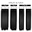 Black Hair Extensions Straight Clip in Hair Extensions Clip ins - Soft and Thick (20 Inches, 4Pcs, 1B)