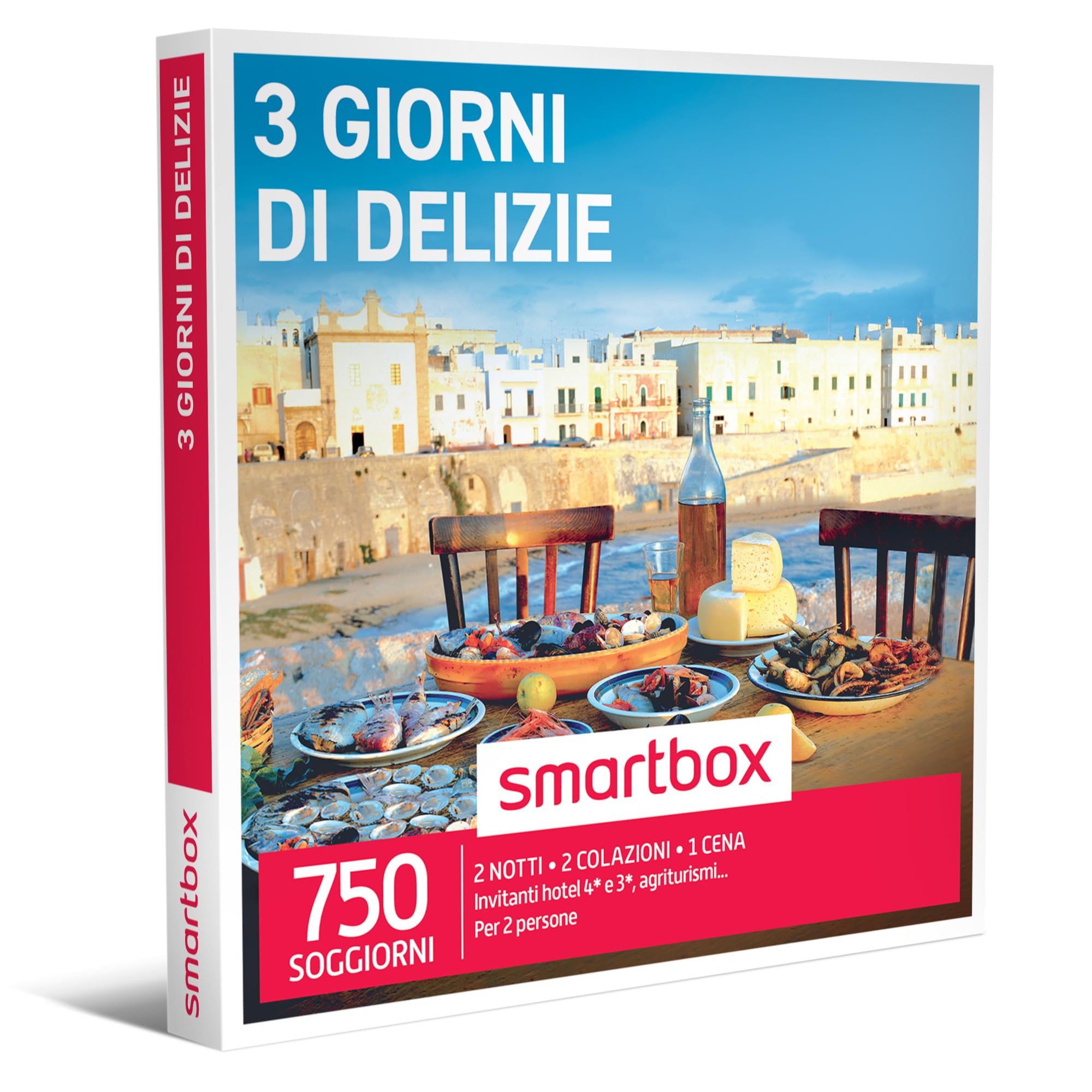 SMARTBOX - 3 giorni di delizie - Cofanetto regalo - 2 notti con colazione e 1 cena per 2 persone