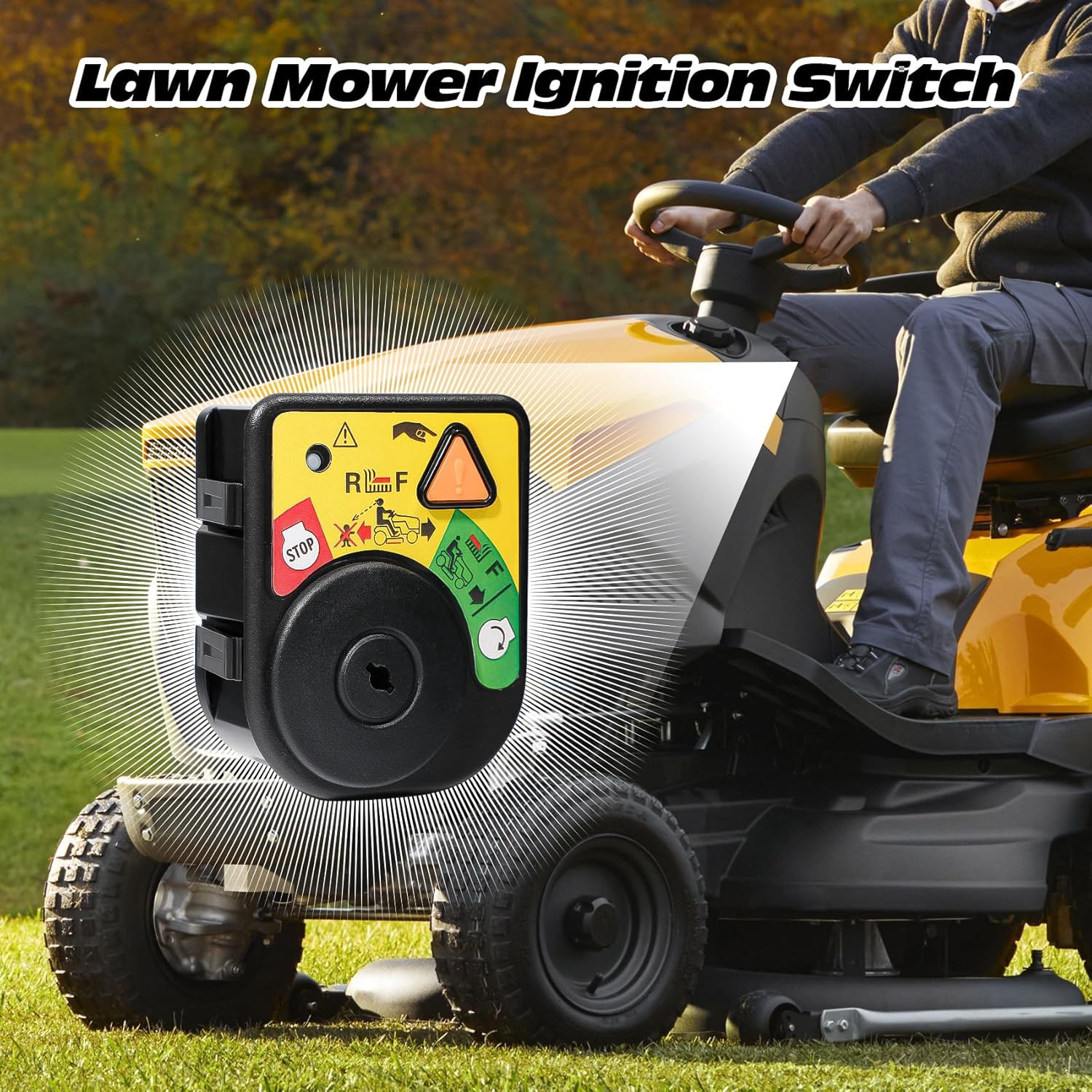 925-06119c 725-04227 Ignition Switch Module with Key Replaces for Cub Cadet MTD 925-06119 Deita 2030-016 Craftsman T110 T1200 T1400 Toro Mumay AYP 140403 Husqvama John Deere Snapper Lawn Riding Mowers