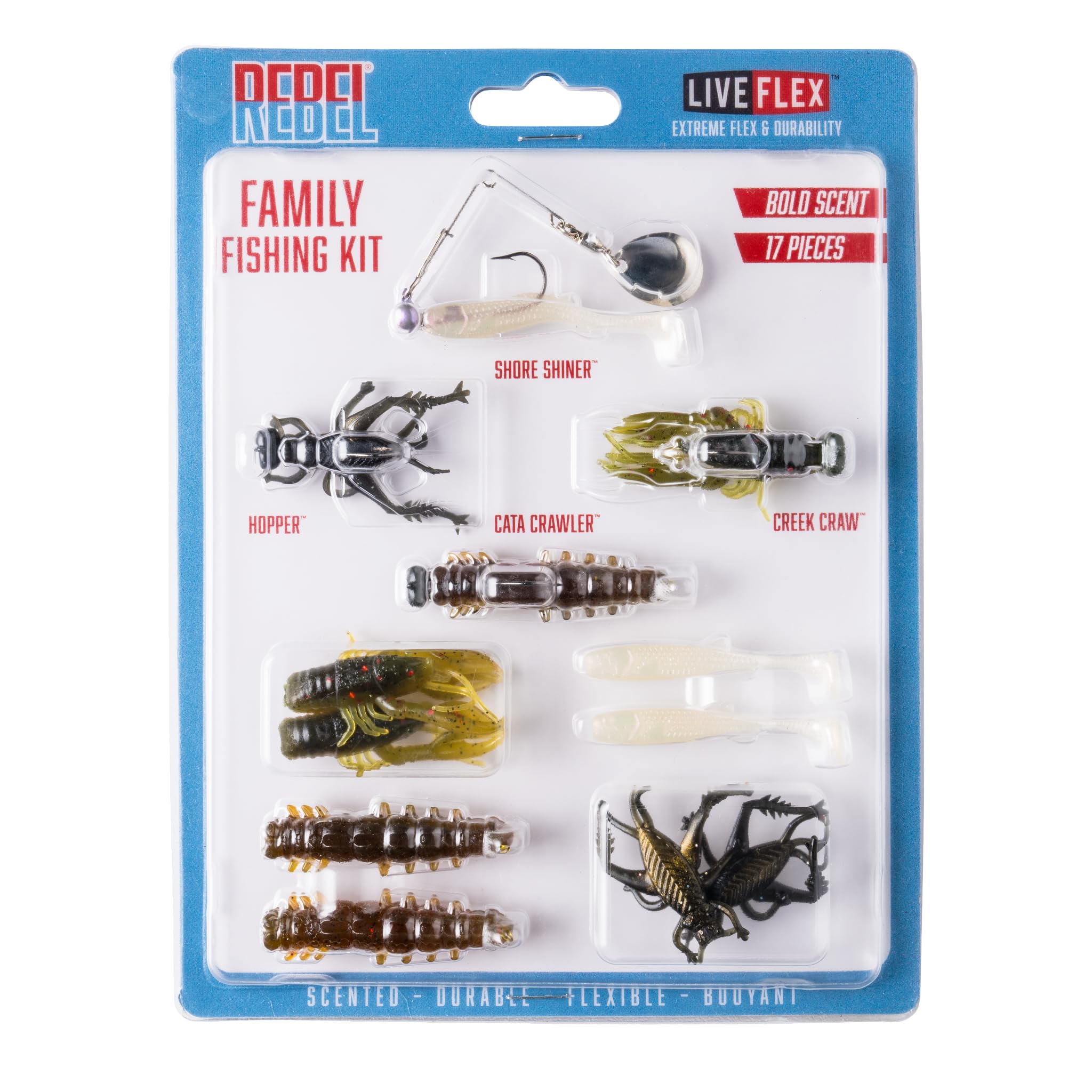Rebel LIVEflex Family Fishing Kit