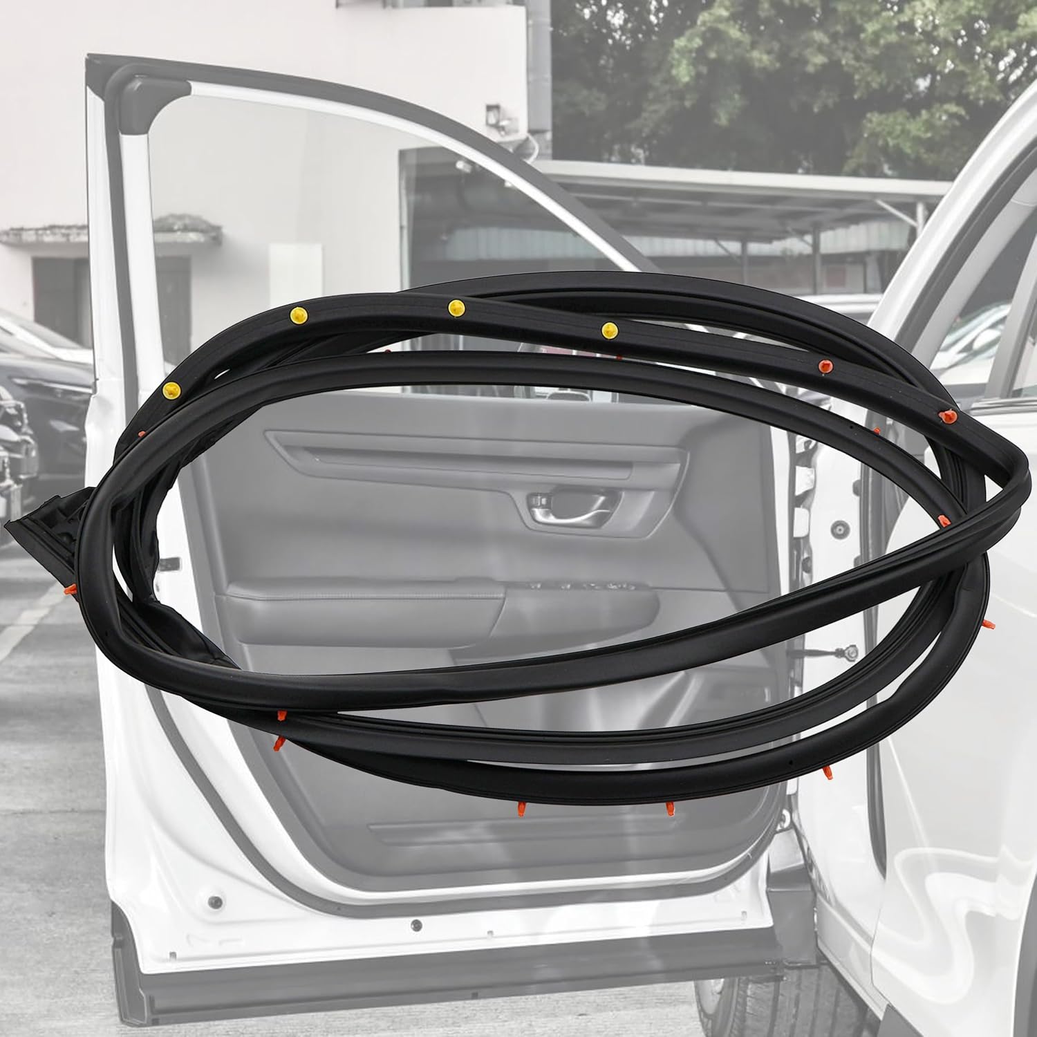 72350-T2A-A01 Front Left Driver Side Door Weather Stripping Seal Compatible with Honda Accord 2013 2014 2015 2016 2017 Replaces 72350-T2F-A01 72350T2AA01