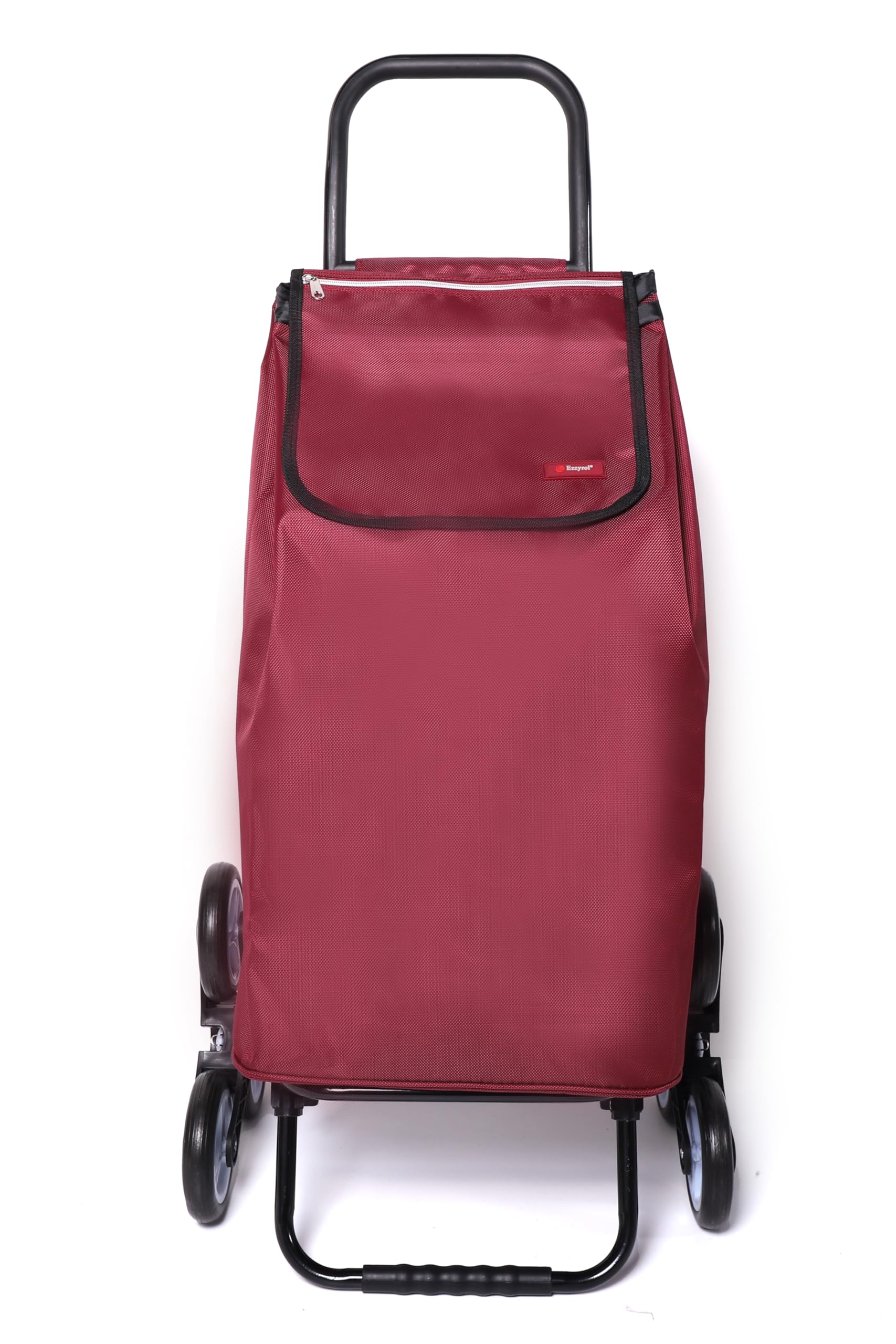 Urban London 74L Shopping Trolley with Insulated Cooler Bag, Foldable Wheeled Cart, Stair Climbing Design for Grocery Market Shopping