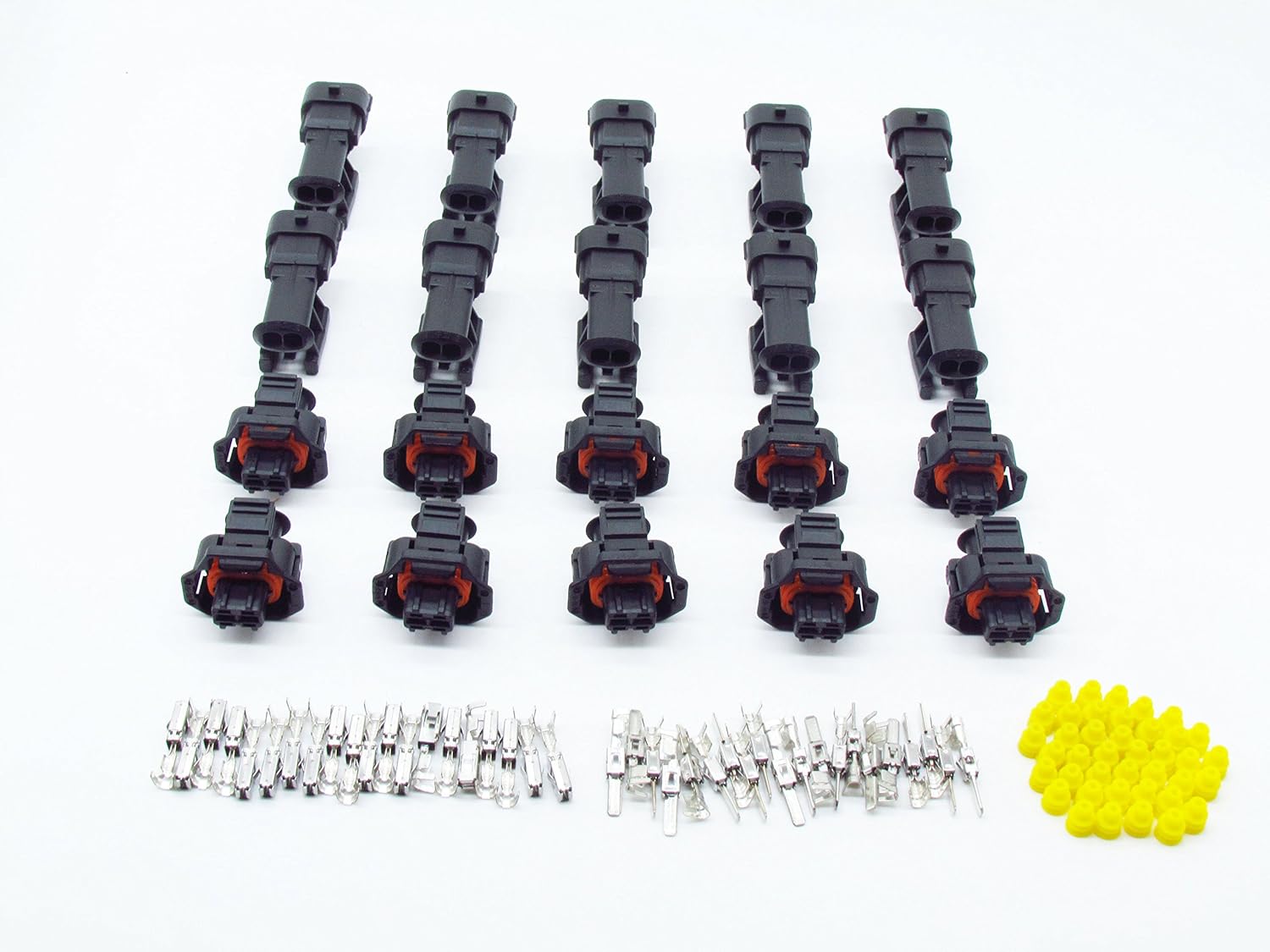 10 Sets 3.5mm 2 Pin Male Female Diesel Fuel Common Rail Injector and Crankshaft Sensor Connector 1928403874