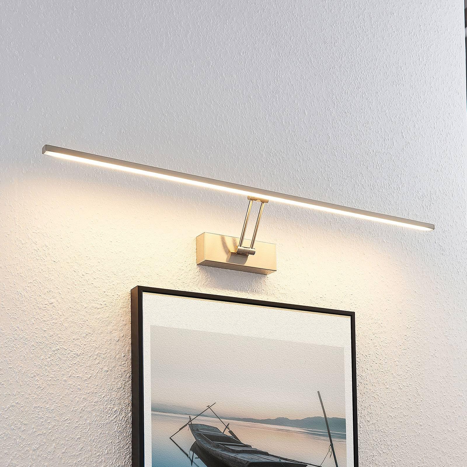 Lucande LED Wandleuchte, Wandlampe Innen 'Thibaud' (Modern) in Alu aus Metall u.a. für Wohnzimmer & Esszimmer (1 flammig,) - Bilderleuchte, Wandstrahler, Wandbeleuchtung Schlafzimmer/Wohnzimmer