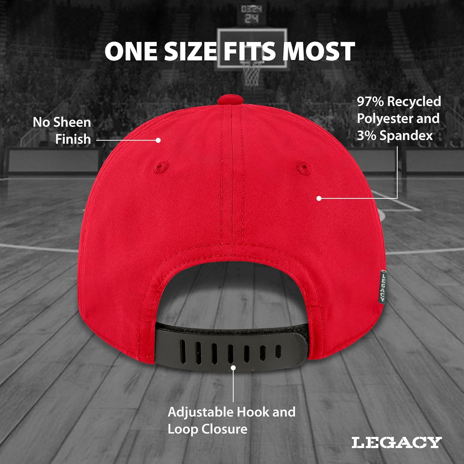 Legacy NCAA Officially Licensed Baseball Hat, Lightweight Cap for Men & Women, B9A, One Size Fits Most, Adjustable Closure - Image 2