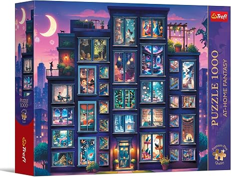 Trefl A Night Full of Stories - 1000 Piece Puzzle 26.9"x18.9" | Premium Plus Quality At-Home Fantasy, Timeless Motifs Series, 14+