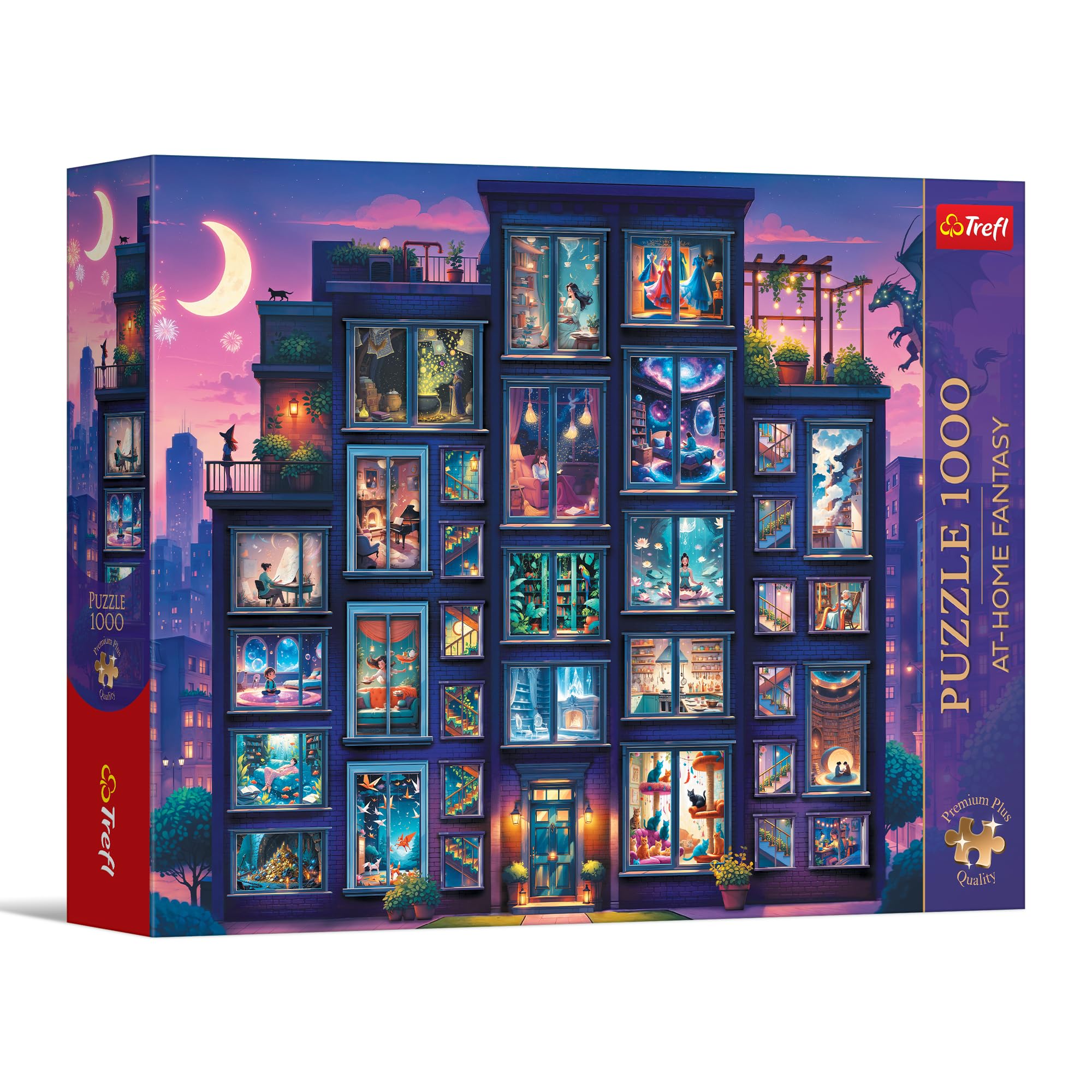Trefl Premium Plus Quality At-Home Fantasy Jigsaw Puzzle - 1000 Pieces - Timeless Patterns Series - Perfect Compatible Pieces for Adults and Children 14+