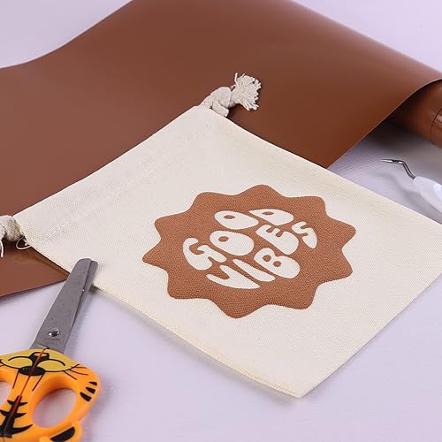 Miniatura 7 de Tintnut Rollo de vinilo de transferencia de calor de 10 pulgadas x 6 pies, rollo de transferencia de calor 3D beige francés de transferencia de