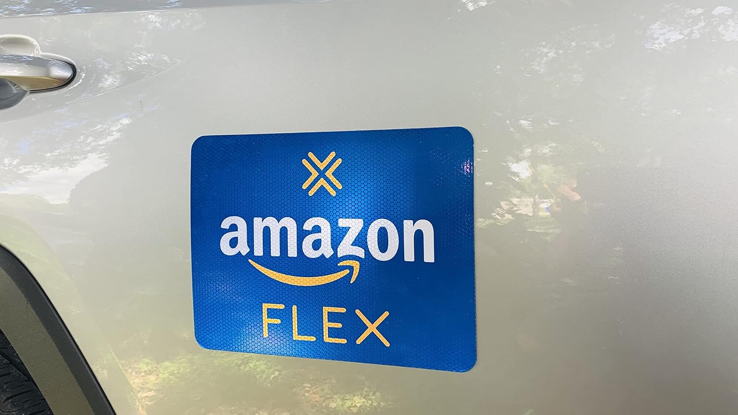 Car Magnet for Flex Drivers| Reflective Decals for Flex Drivers | Premium Set of 02 Magnets 11" x 8" |