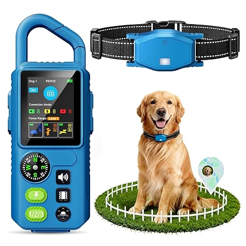 Dog Wireless Fence & Training Collar, 5-in-1 Electric Fence System