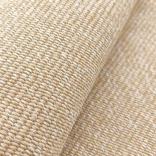 Miniatura 4 de KOZYFLY Alfombra lavable de 2 x 5 pies antideslizante con parte trasera de goma, Bobo beige camino de entrada para interiores, alfombra para