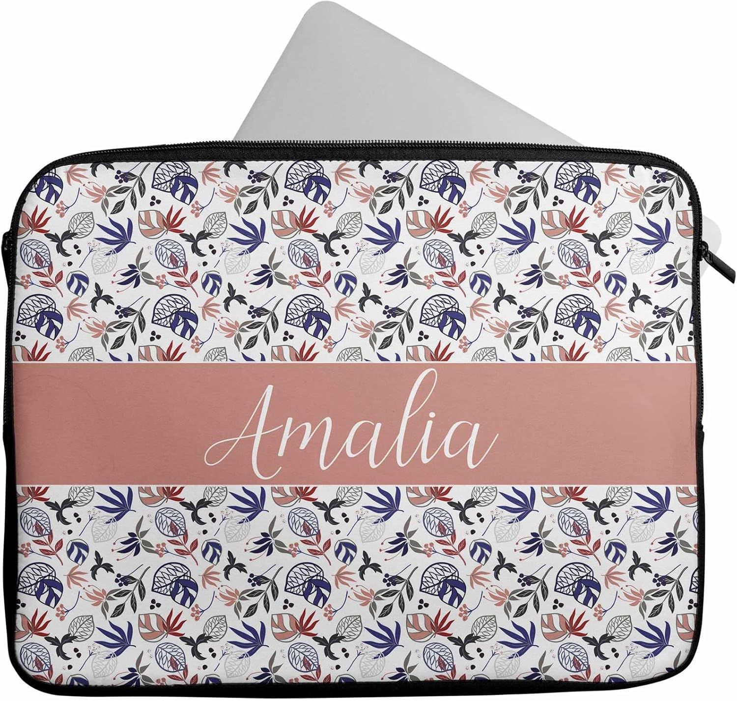 Personalized Flamingo Laptop Case Sleeve - Custom Name Neoprene Sleeve For Laptop/Tablet/Chromebook 12 thumbnail image