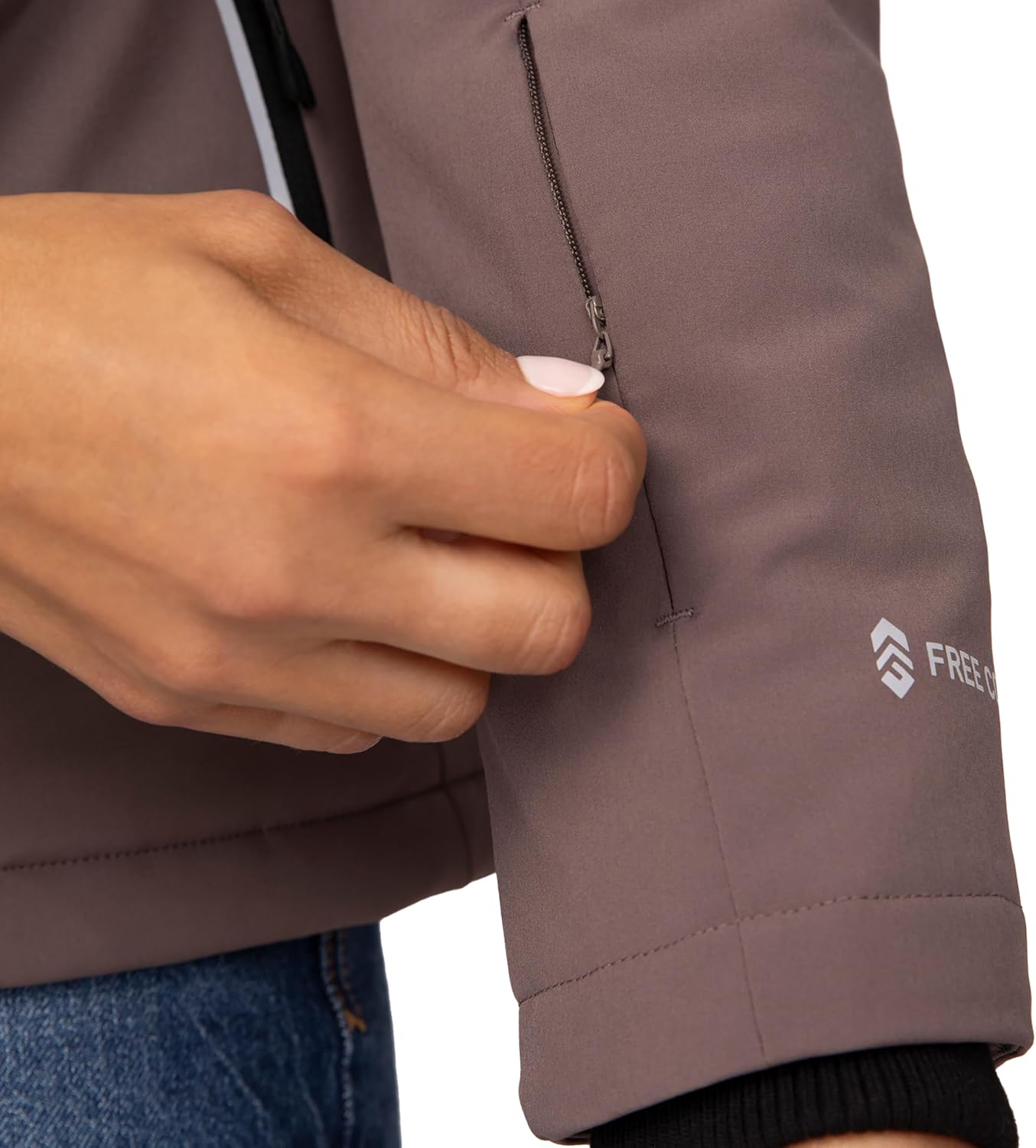 Free Country Women's Winter Softshell Coat Jacket Lined Warm Insulated Hooded Fleece Water & Wind Resistant-Thermo Super II