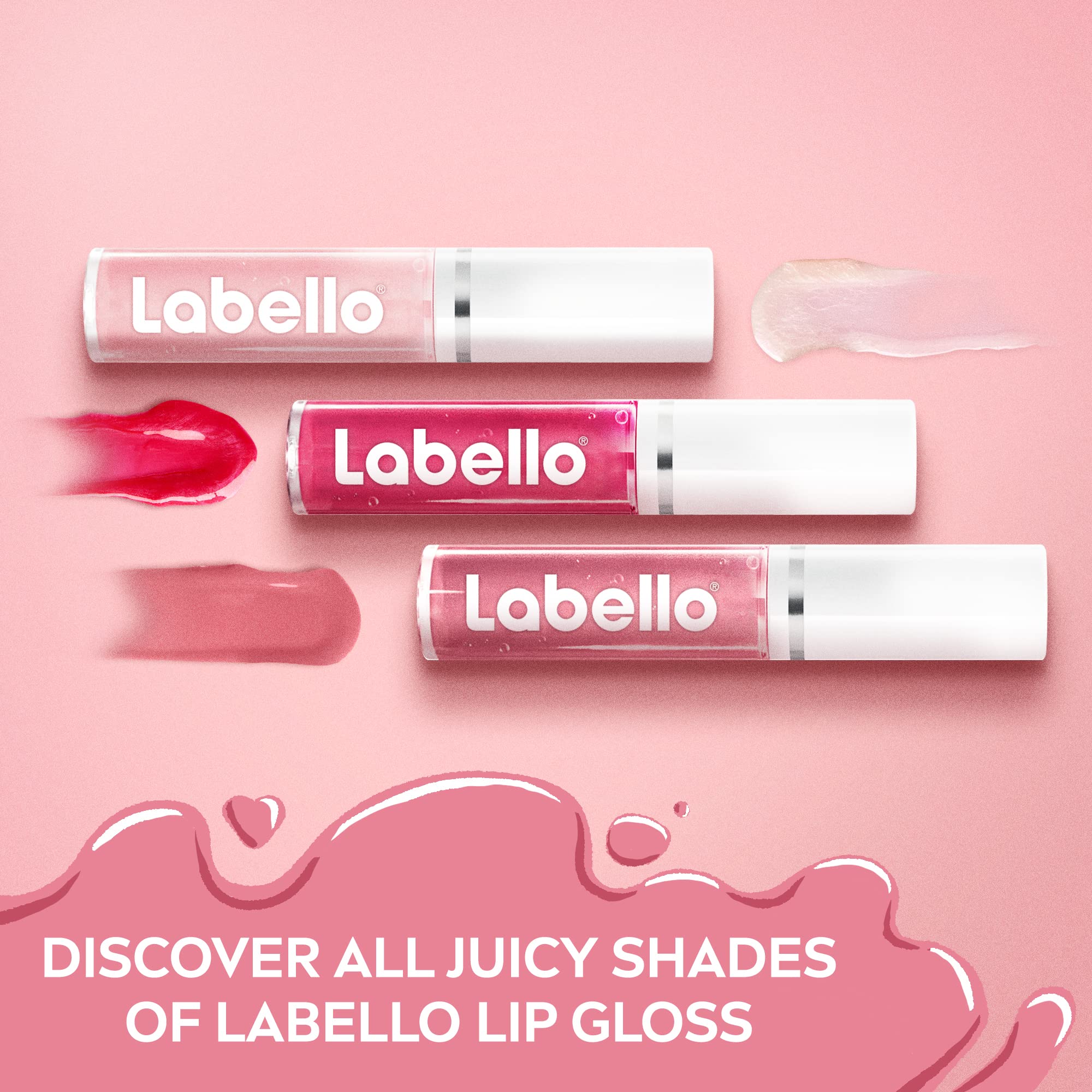 Labello Lip Oil Dress Nude 5.5ml – Nourishing Tinted Glossy Lip Oil in Soft Nude Shade for Shiny Hydrated Lips, Non-Sticky Moisturising Care with Natural Sheer Colour & Mirror Shine