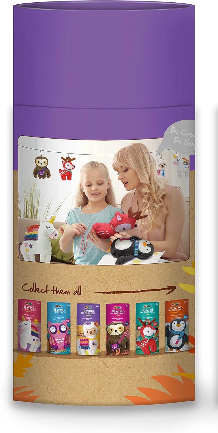 Avenir CH1623 Sewing Doll Llama, Mixed Colours
