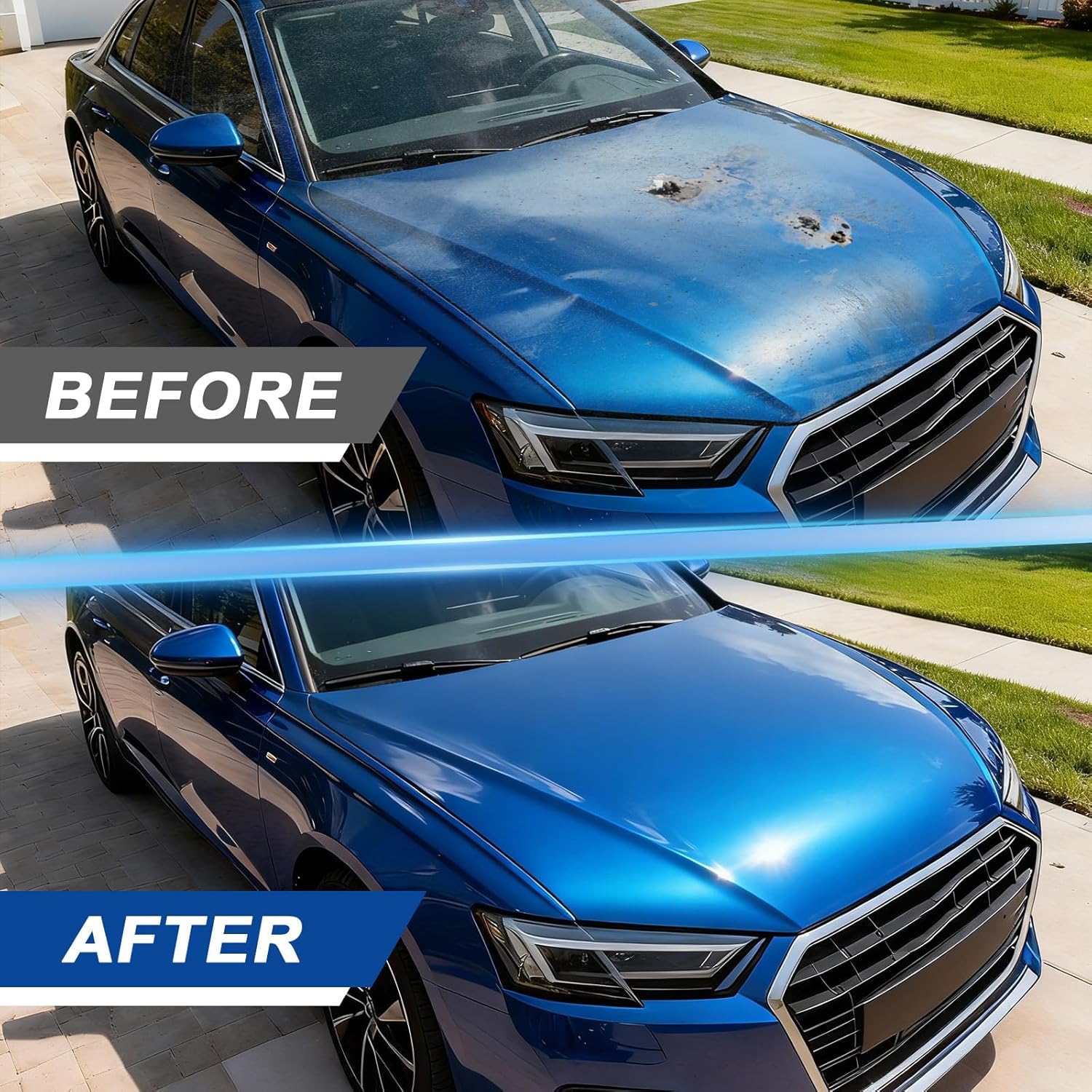 2026 New Upgraded Dznae Zyzao Car Coating Spray, Quick Effect Coating Agent, Car Scratch Wax Polish Spray Waterless Wash, Oil Film Emulsion Glass Cleaner (1,120ML) - Image 3