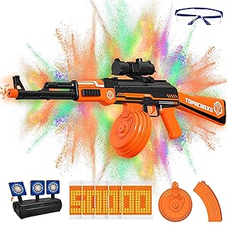 Electric Gel Ball Blaster Toys - Automatic Gel Ball Blaster with 50000 Water Beads Outdoor Games Water Toys for Kids Adults, Activities Shooting Team Party Gifts for Boys Girls Ages 8+