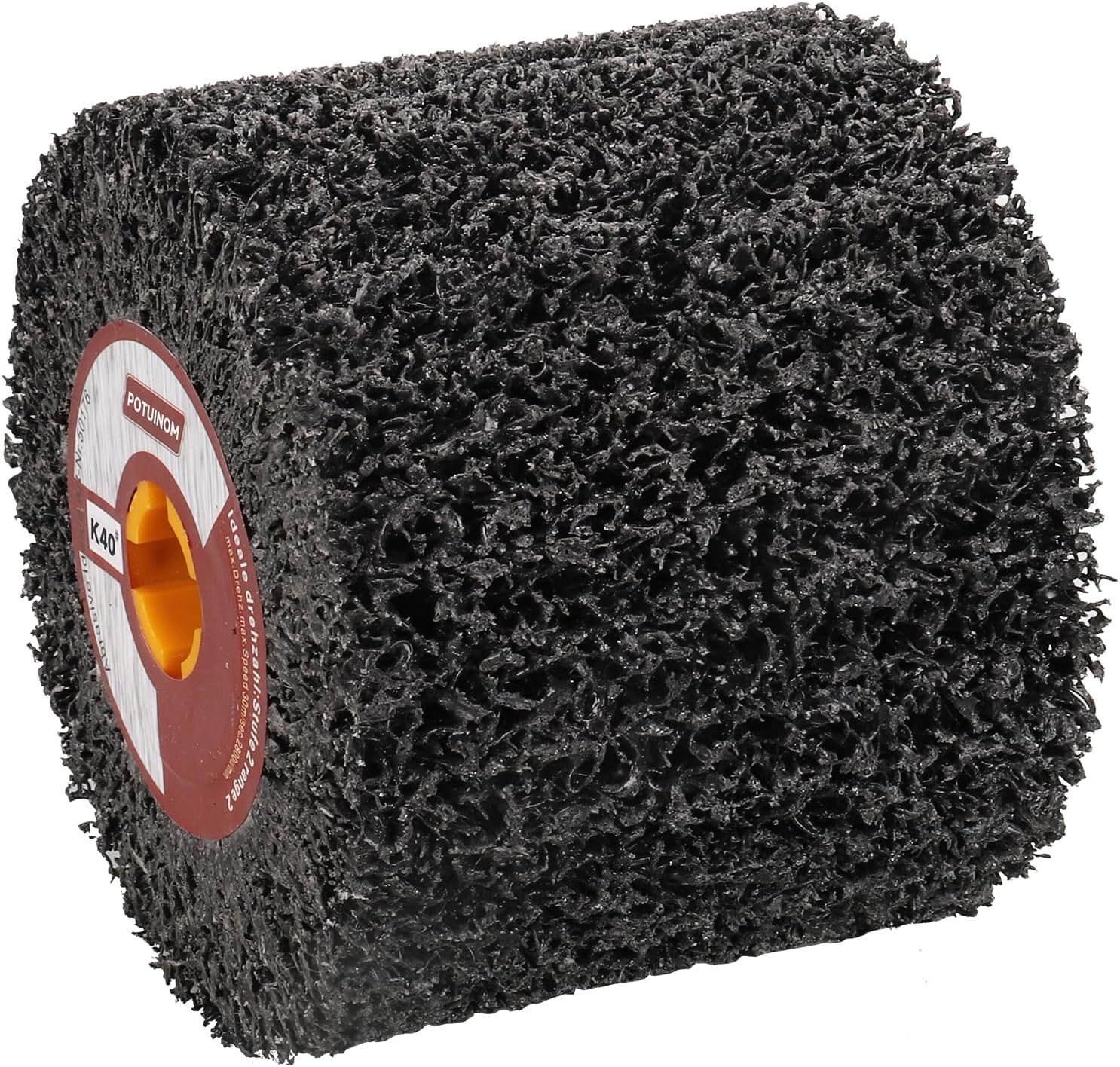 - Abrasive Drawing Wheel Surface Conditioning Tool 40 Grit 120 x 100 x 19 mm Wire Drawing Polishing Burnishing Wheel for Wood Metal Surface Polishing 4.7"x 4"