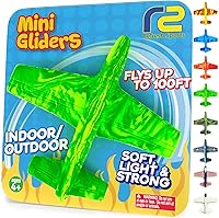 RefreshSports EVA Foam Glider Airplanes - Durable Easter Basket Stuffers for Kids Ages 4-10, Boys Girls Party Favors