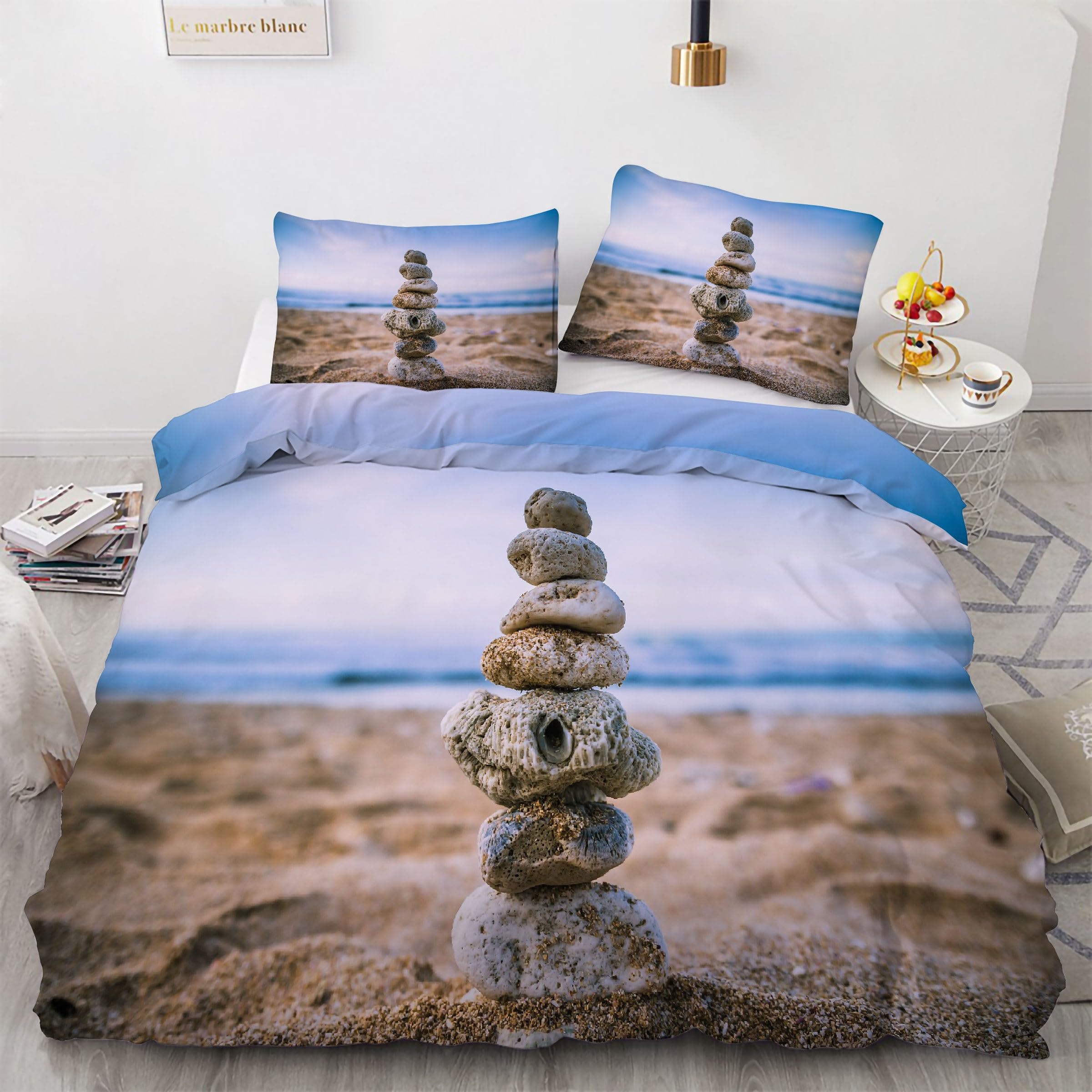 Housse de Couette 200x200 anti-froissement avec fermeture éclair