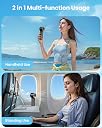 Gaiatop Portable Handheld Turbo Fan, 1-100 Adjustable High Speeds, 3-20Hrs Cooling Times, 4800mAh USB Rechargeable Portable Small Hand Fans with Lanyard for Outdoor, Travel, Home, Make Up, Black gallery image