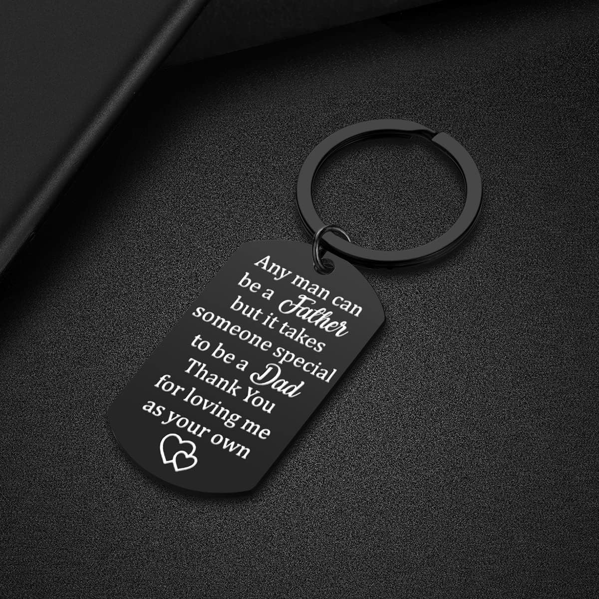 Miniatura 4 de iJuqi Regalo para padrastro de hija e hijo, regalos del día del padre, regalos de Navidad para padrastro, gracias por amarme como tu propio