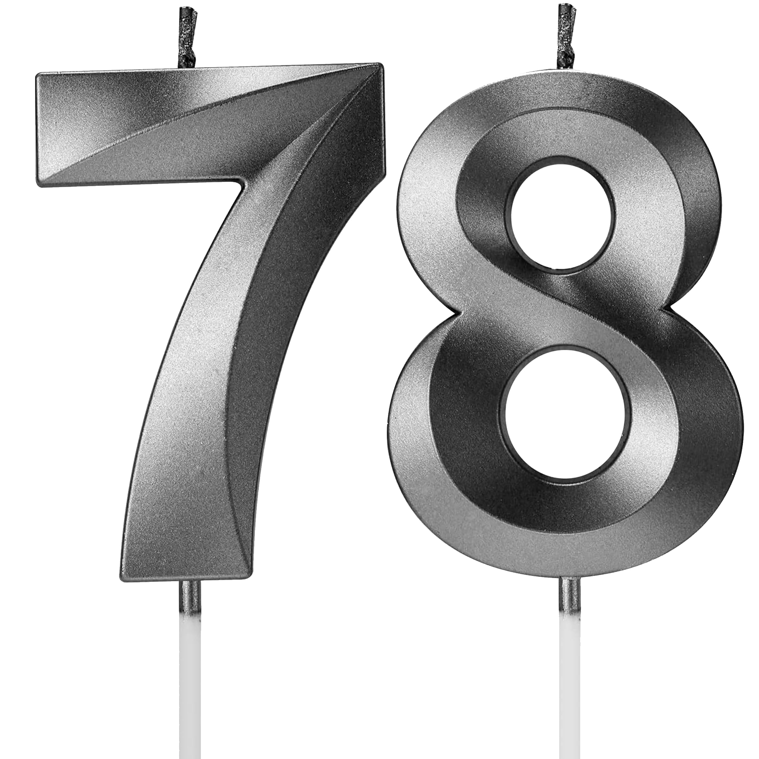 Birthday Candles Number Candles Age Year for Cakes Happy Birthday 3D Designed Wedding Anniversary Party Cake Topper Decorations
