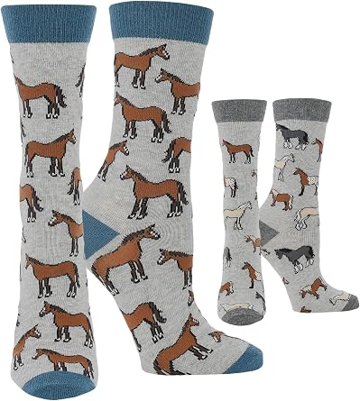 WHD Horse Crew for Women & Men | Equestrian Gift, Western Riding Socks