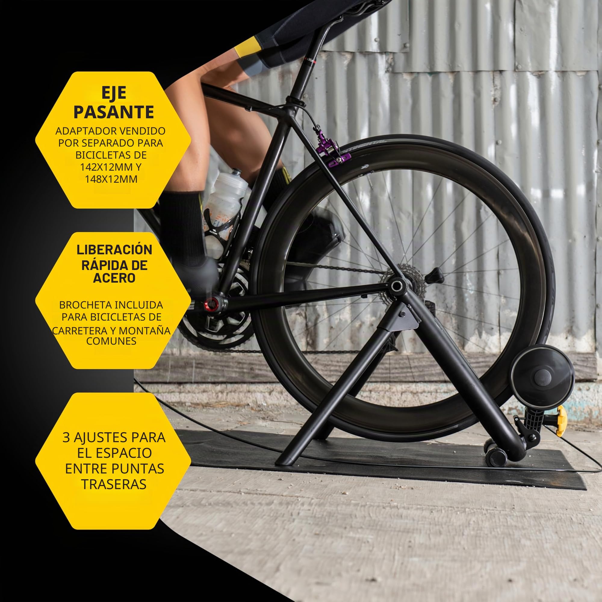 Saris Entrenador de Bicicleta Interior Magnético y Magnético Plus, Resistencia Magnética, Compatible con la Aplicación Zwift