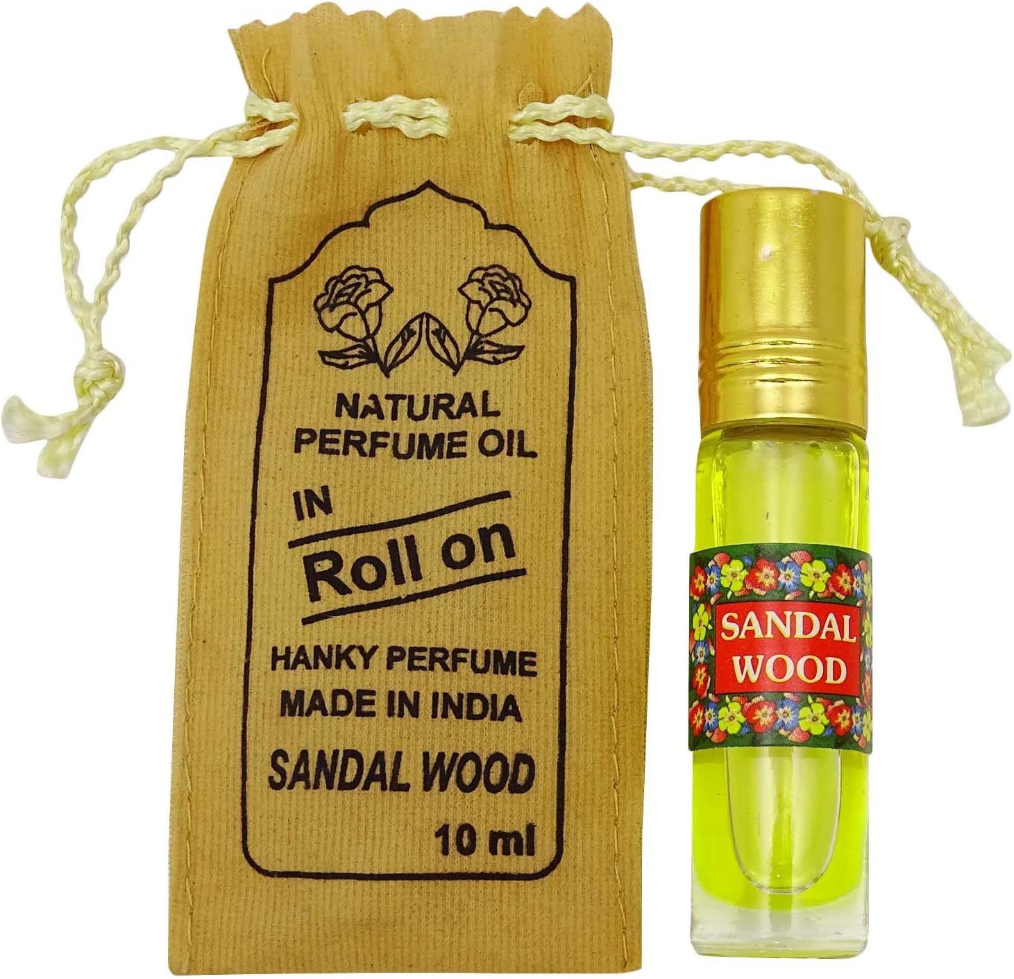 10ml Sandal Wood Fragrance Oil 100% Pure and Natural Perfume Oil With Pouch