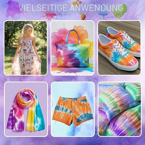 PATIFEED Tie Dye Set for Children 14 Colours Tie Dye Set