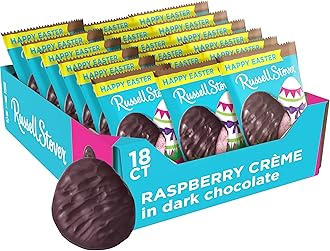 Easter Raspberry Crème Dark Chocolate Easter Egg, 1.3 oz. (Pack of 18)