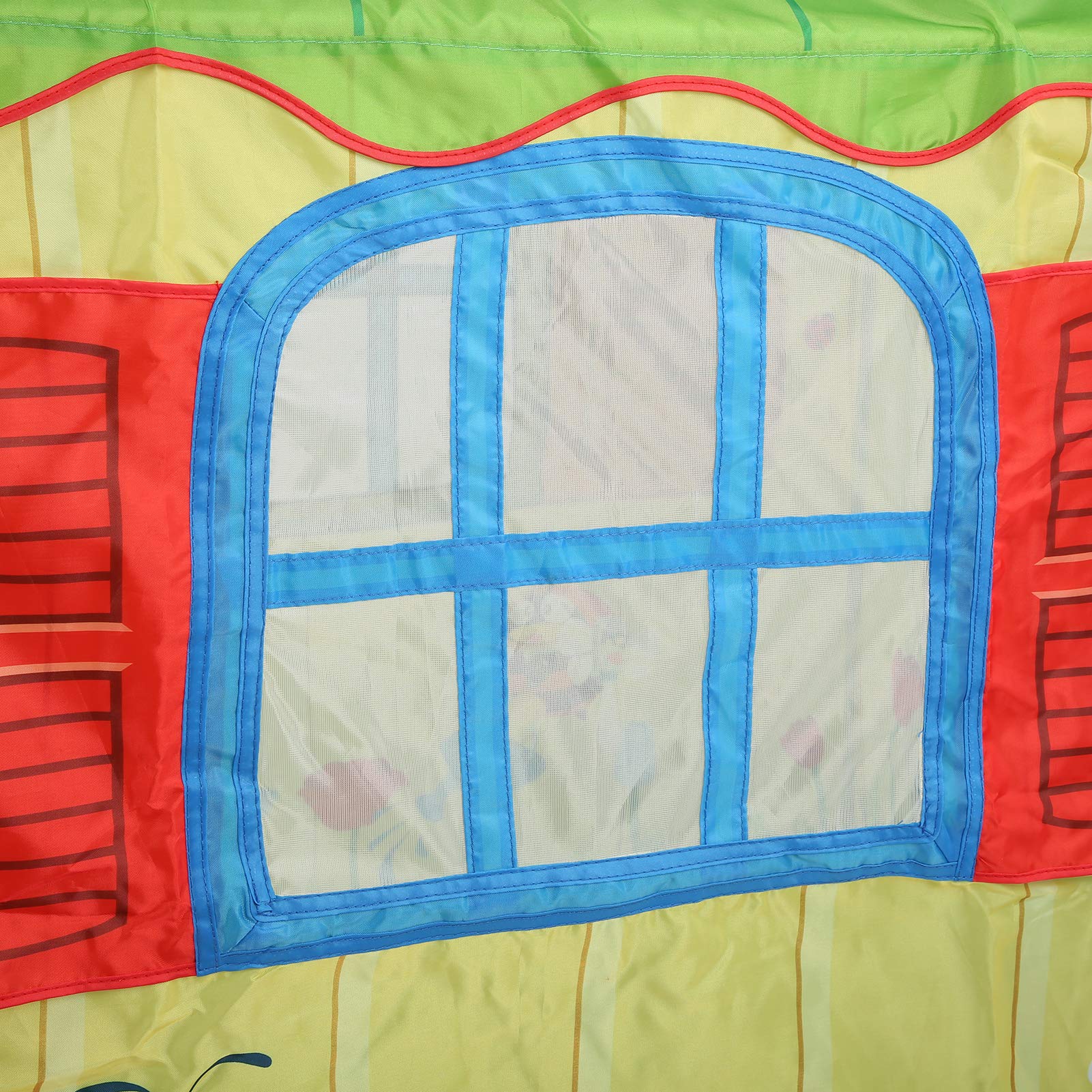 Tende da Gioco Casetta da Gioco Pieghevole per Interni Ed Esterni per Bambini, Tenda Spaziosa e Leggera in Poliestere 190T, Gialla e Verde, 100 X 75 Cm