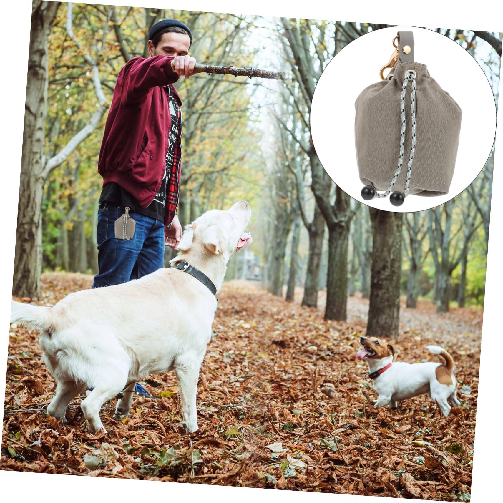 BESPORTBLE 3stücke Tragbare Hundeleckerlitasche Für Outdoor-Training Langlebige Futtertasche Mit Aufhängehaken Und Verstellbarem Gurt Für Hundetraining Und