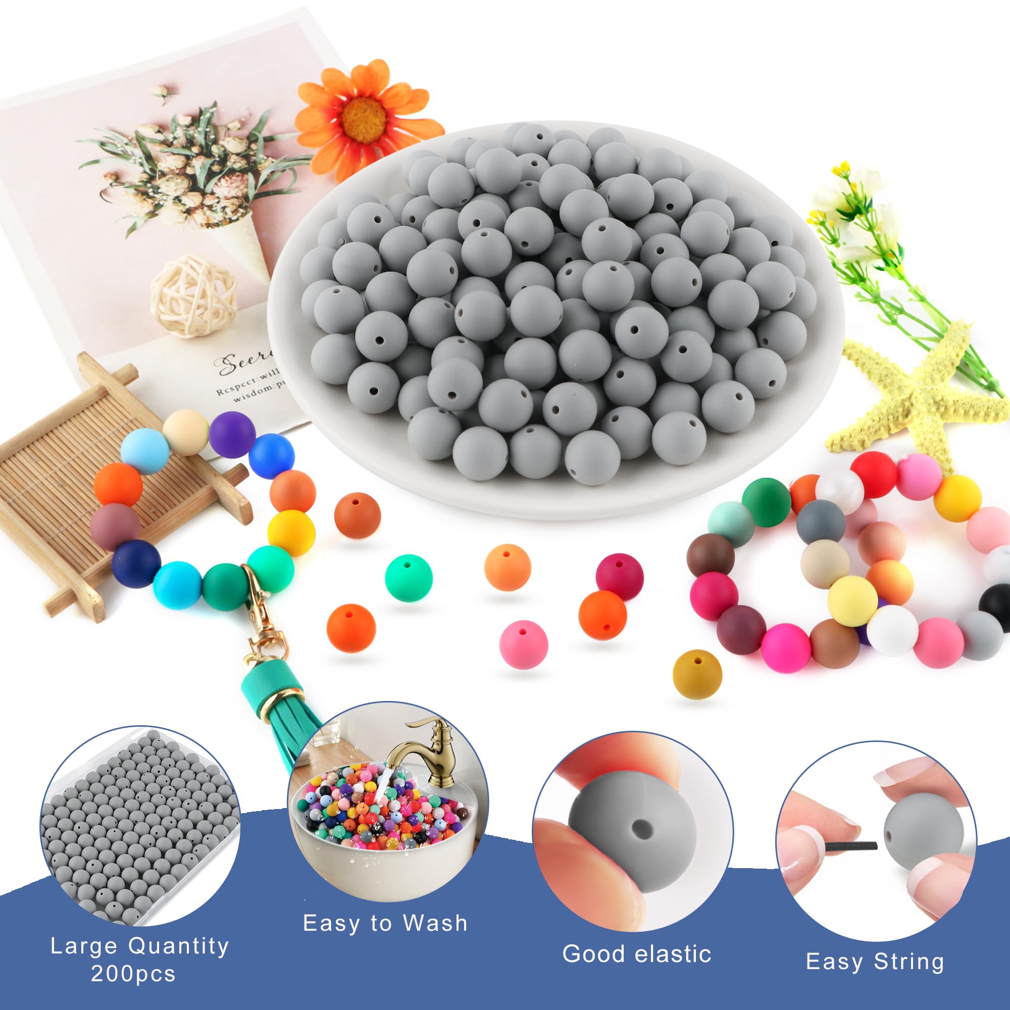 ZHIYUXI 600 Cuentas Espaciadoras De 0.315 Pulgadas Para Hacer Joyas, 150 Cuentas De