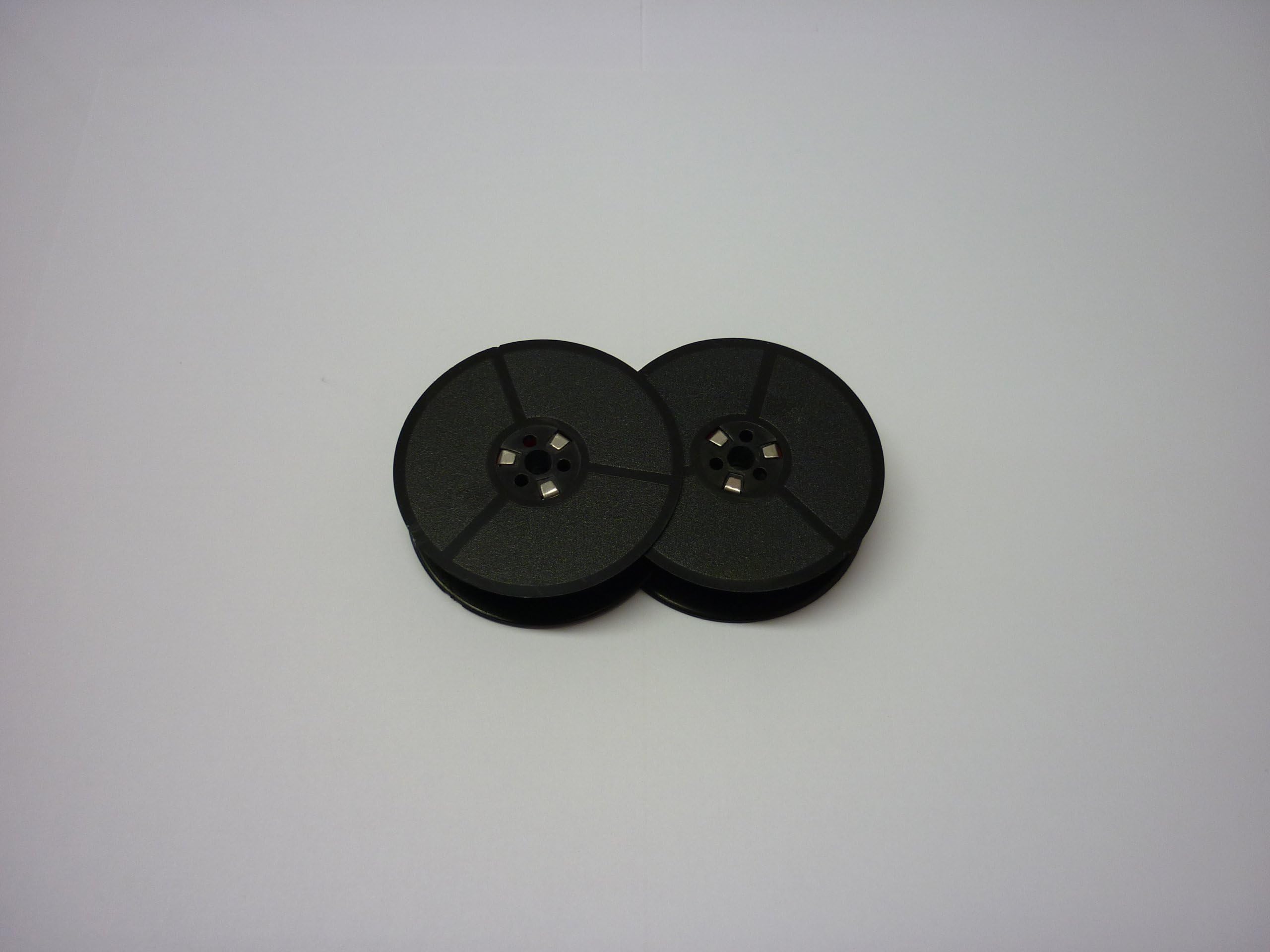 DIN 32755 Typewriter Ribbon, Compatible, Black and Red, Twin Spool