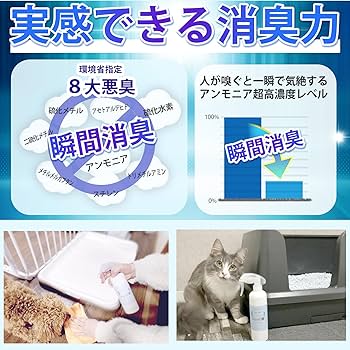 Amazon.co.jp: スリーフ 消臭剤 ペット 消臭スプレー 300ml 舐め