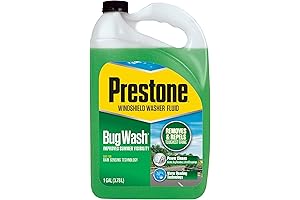Prestone Bug Wash Windshield Cleaner Fluid: Pristine Vision, Unimpeded Drives